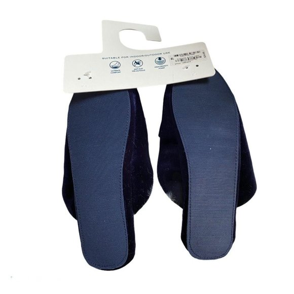 Charter Club Women’s Velvet Bow Slippers With Faux - Picture 4 of 4